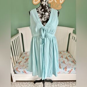 Baltic Born XL Halsey short dress in light blue
